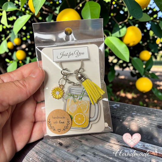 lemon theme keychain gift