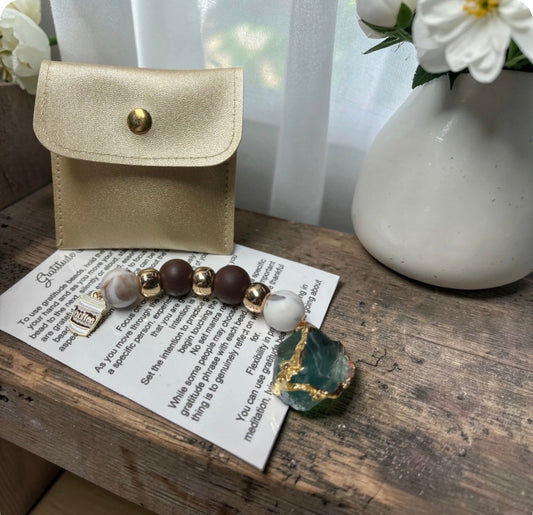 gratitude beads inspirational gift with pouch