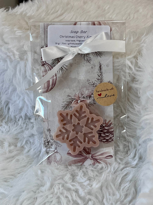 Soap - Christmas Cherry Almond - Snowflake 1