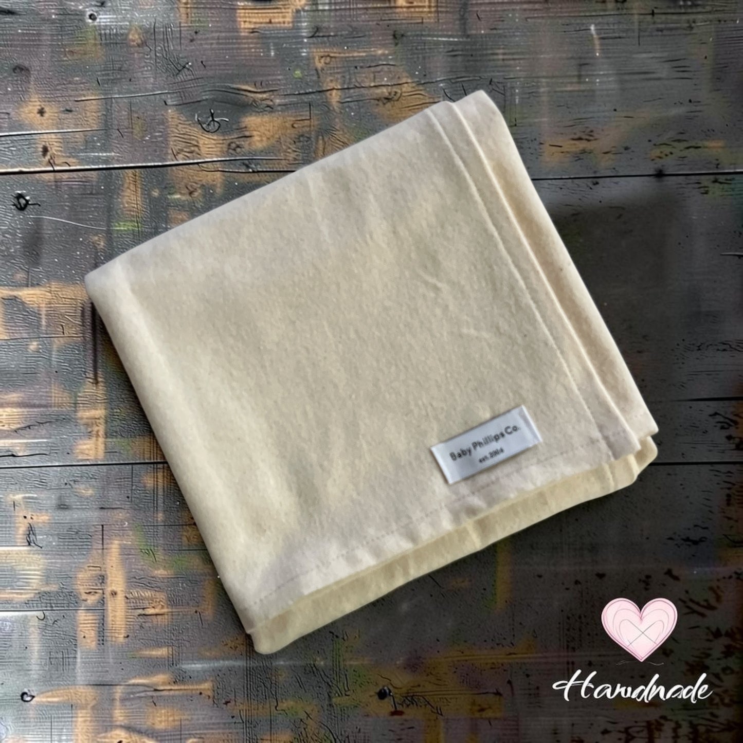 Receiving Blanket - Handmade - Natural