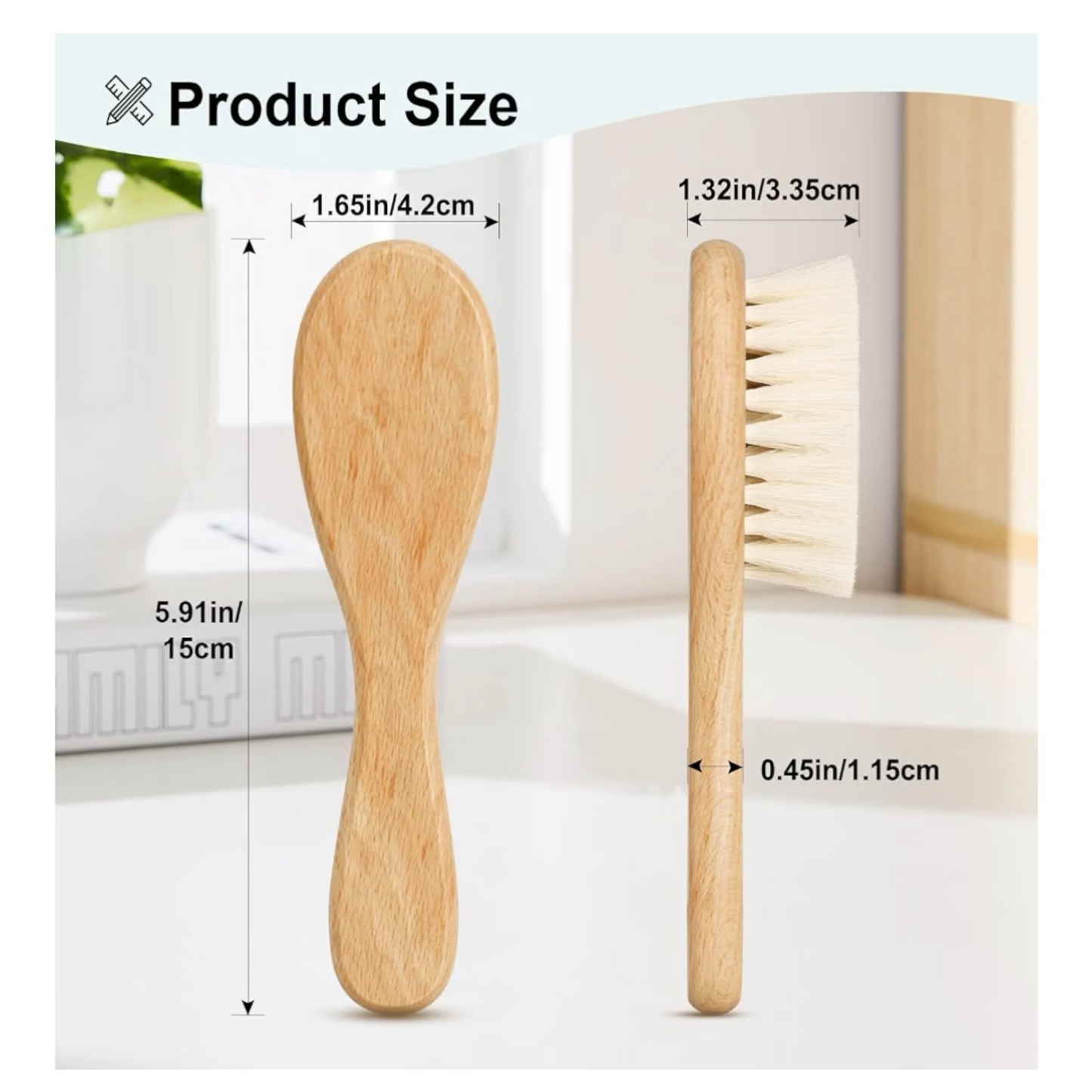 Baby Brush - Soft Bristle Wood