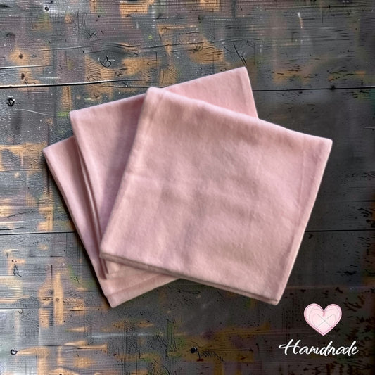 Burp Cloths (3 pk) - Handmade - Pink
