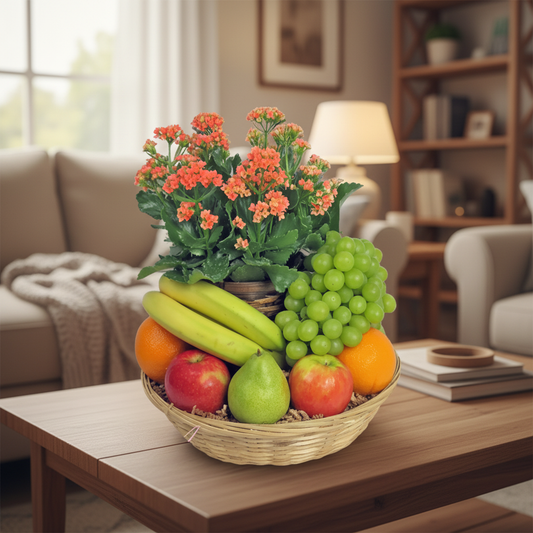 Fruit & Flower Gift Basket –local windsor area delivery or pick up