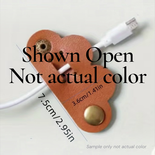 Cord Clip - Heart - Burnt Orange