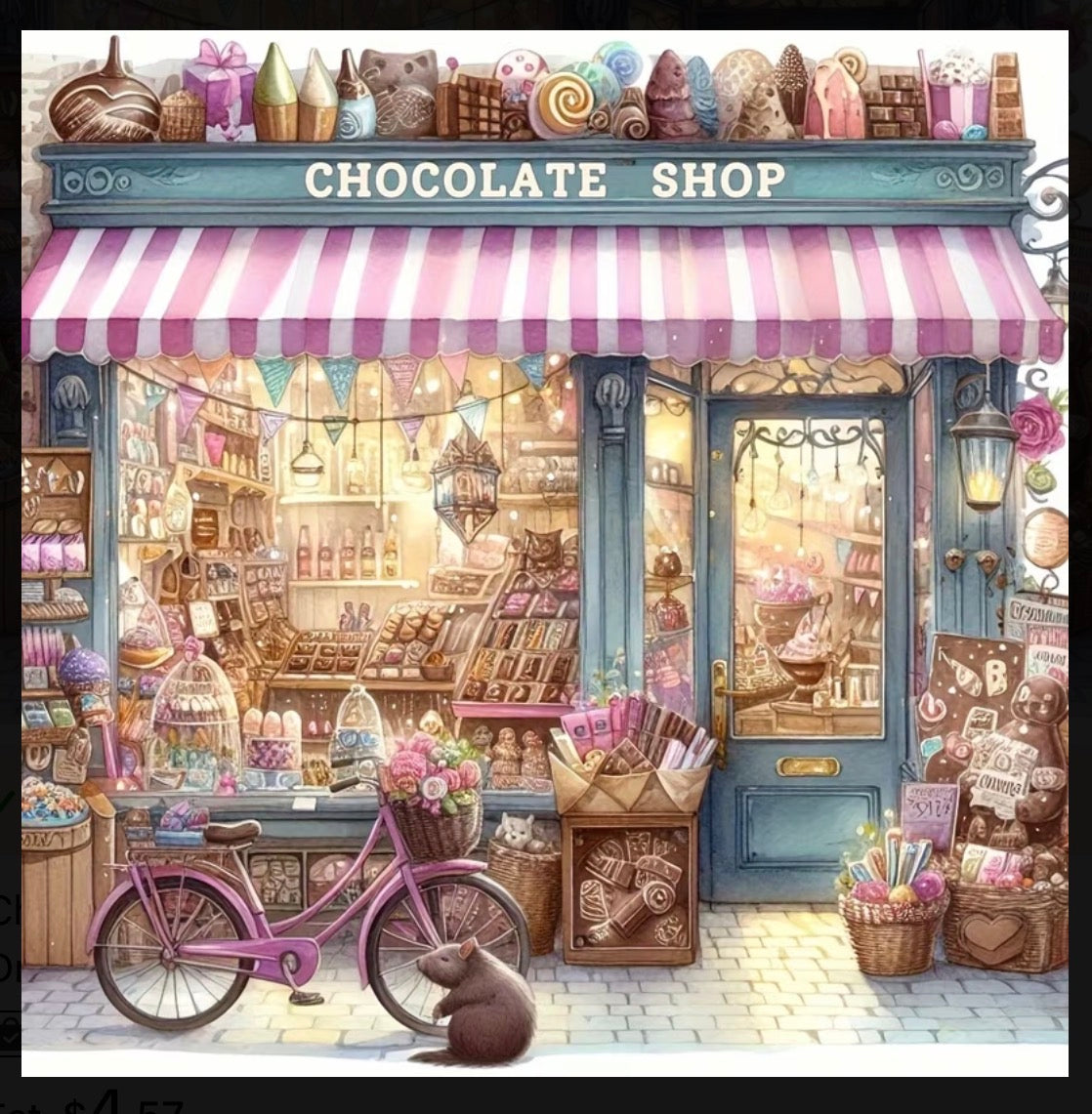 Diamond Painting - Pink Chocolate Shop