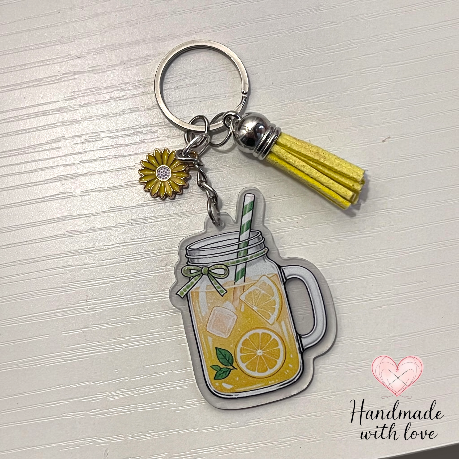 lemon theme keychain gift