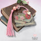 Bookmark - Handmade - Romantic Books & Flowers