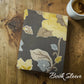 handmade fabric book sleeve yellow modern flower print