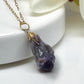 Amethyst stone necklace pendant in windsor ontario. Unique necklace in windsor ontario. Pendant necklace online in ontario. Necklace with pouch included 