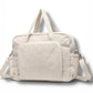 corduroy carry all bag in ivory color