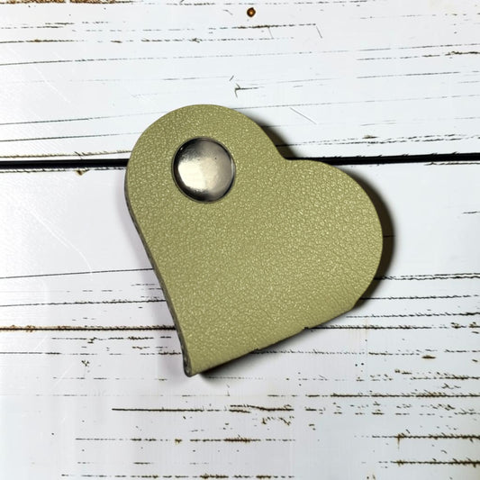 Cord Clip - Heart - Soft Green