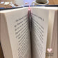 Bookmark - Handmade - Romantic Books & Flowers