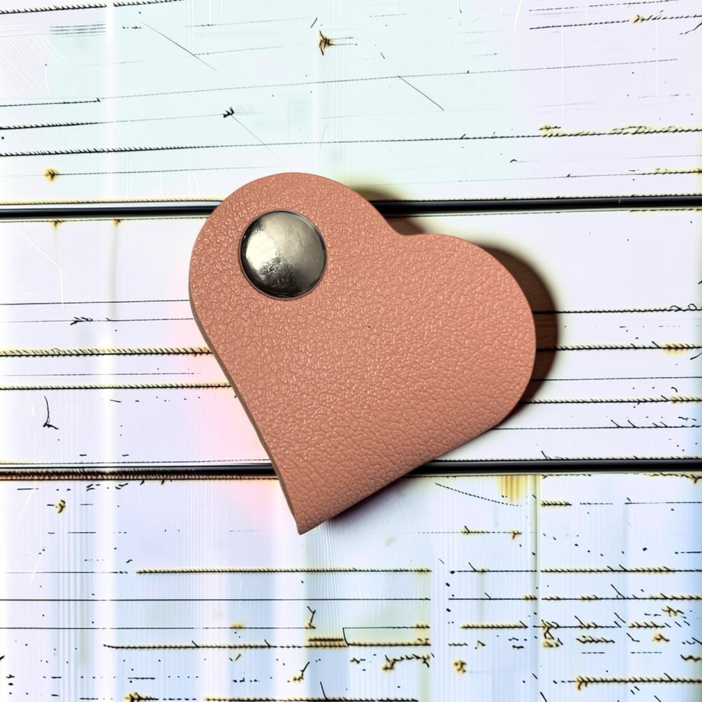 Cord Clip - Heart - Blush Pink