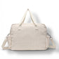corduroy carry all bag in ivory color