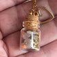 Necklace - Handmade Intention Jar - Protection & Peace (Purple)