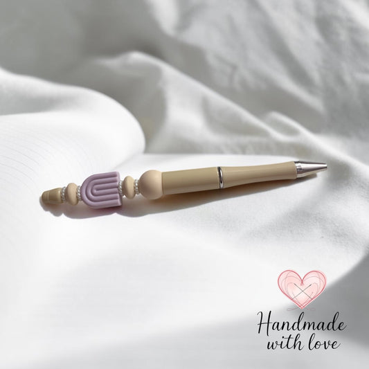 Beaded Pen - Over the Rainbow - Lavender