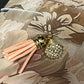 pretty floral design notebook with tassel and charm detail 
