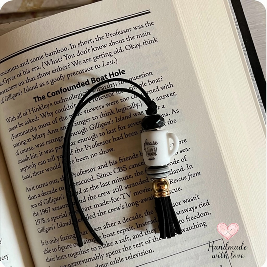 Bookmark - Ribbon Style - Please Go Away I’m Reading - Black