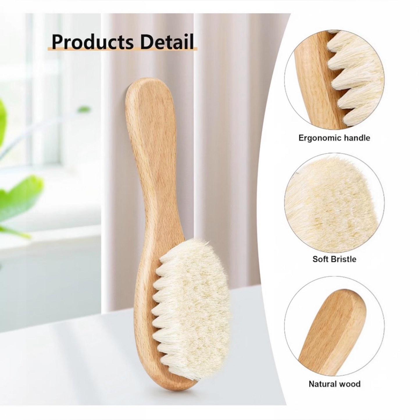 Baby Brush - Soft Bristle Wood