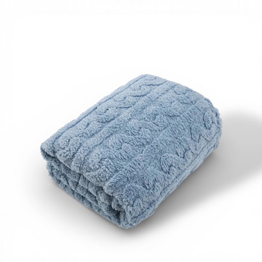 baby blanket plush blue