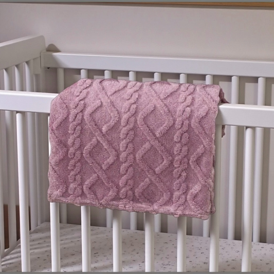 plush baby blanket purple