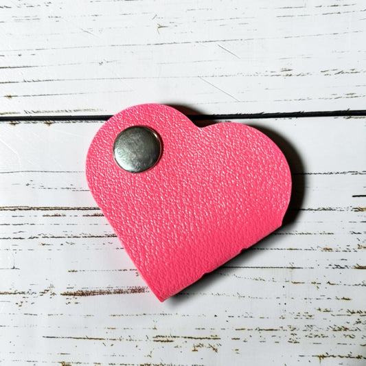 Cord Clip - Heart - Hot Pink