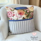Reading Pillow - Lap Pillow - Denim Floral
