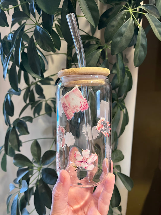 Glass Cup - Pink & Pretty