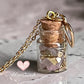 Necklace - Handmade Intention Jar - Self-love (Pink Rose Quartz)