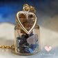Necklace - Handmade Intention Jar -Healing & Emotional Balance (Black/Purple/Turquoise)