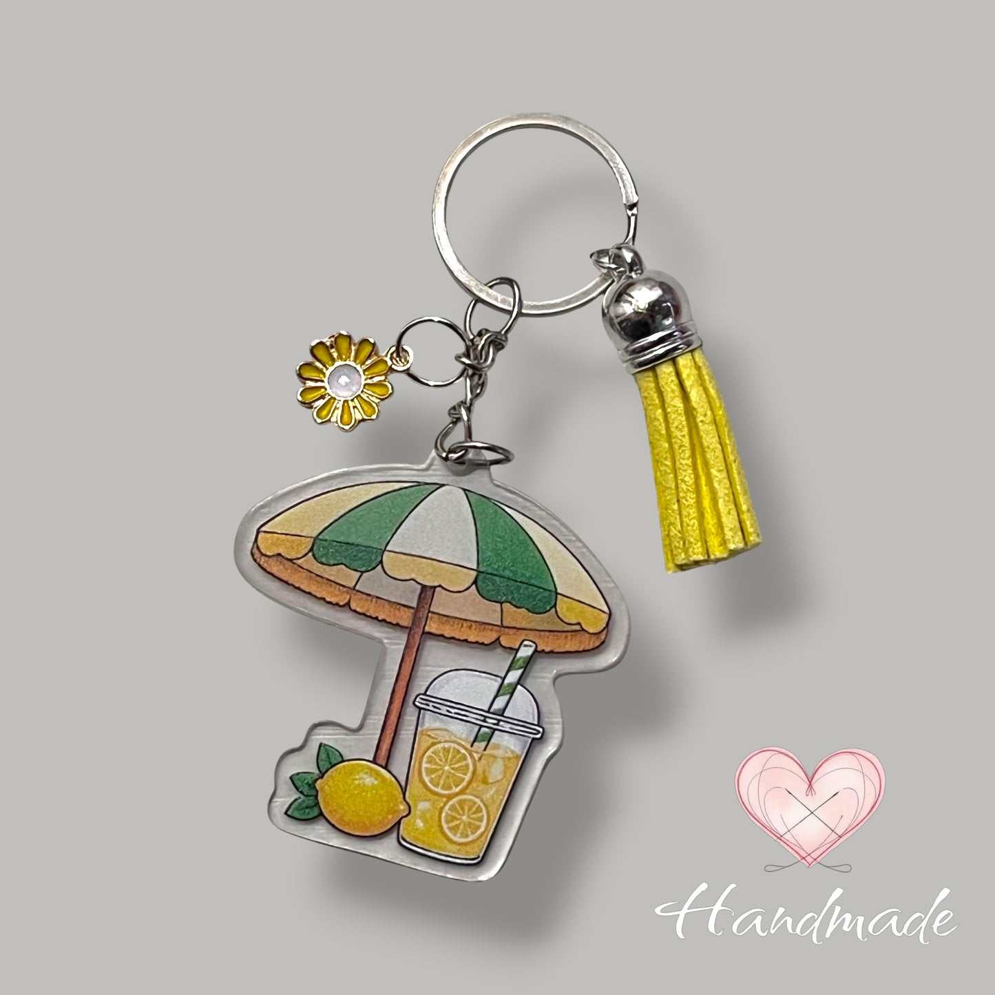 Keychain - Just For You - Get Well Soon - Lemon Umbrella