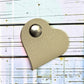 Cord Clip - Heart - Beige