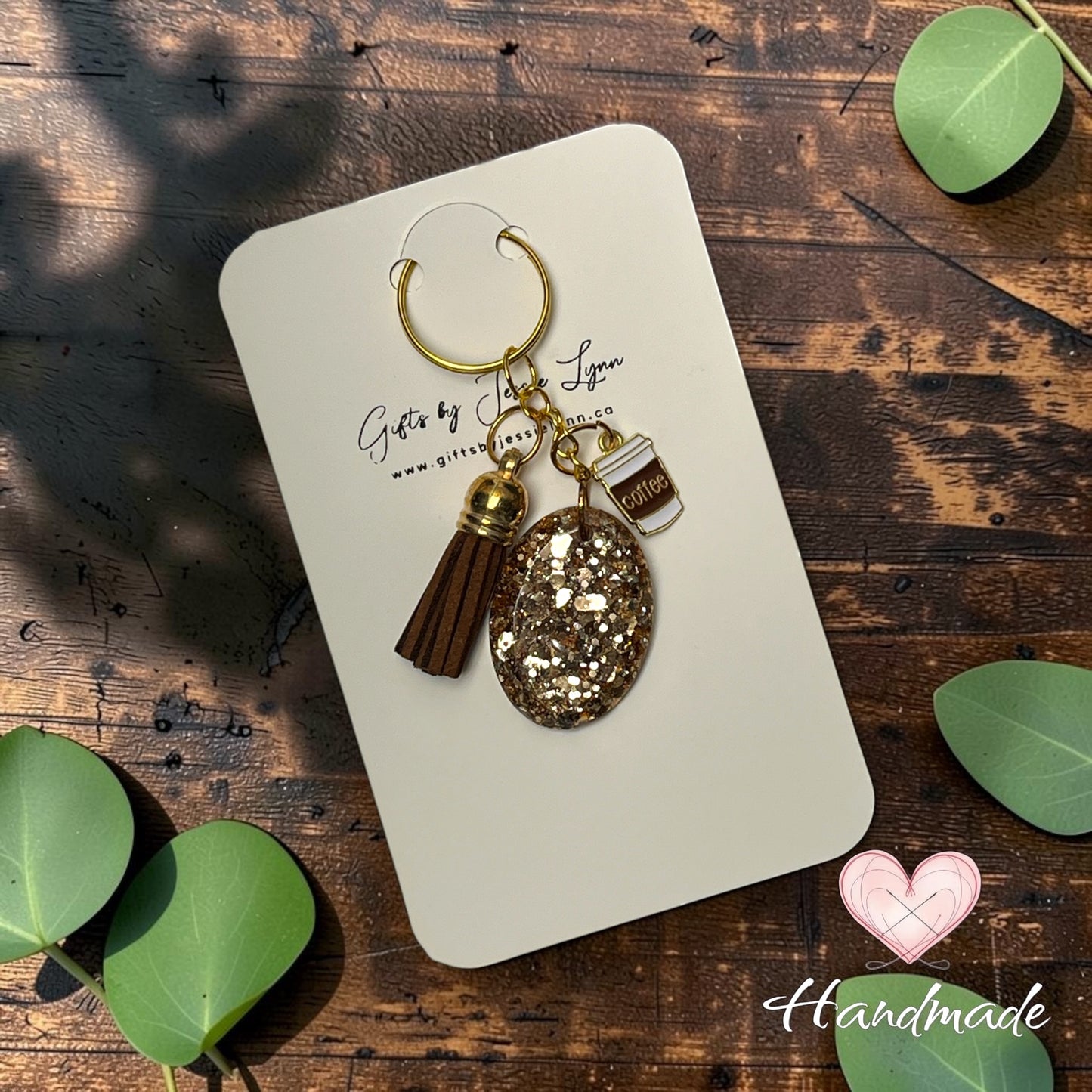 Keychain - Glitzy Coffee