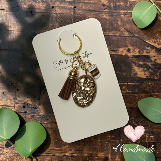 Keychain - Glitzy Coffee