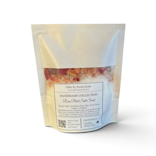 Bath & Foot Salt Soak - Rose Petal