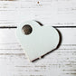 Cord Clip - Heart - White