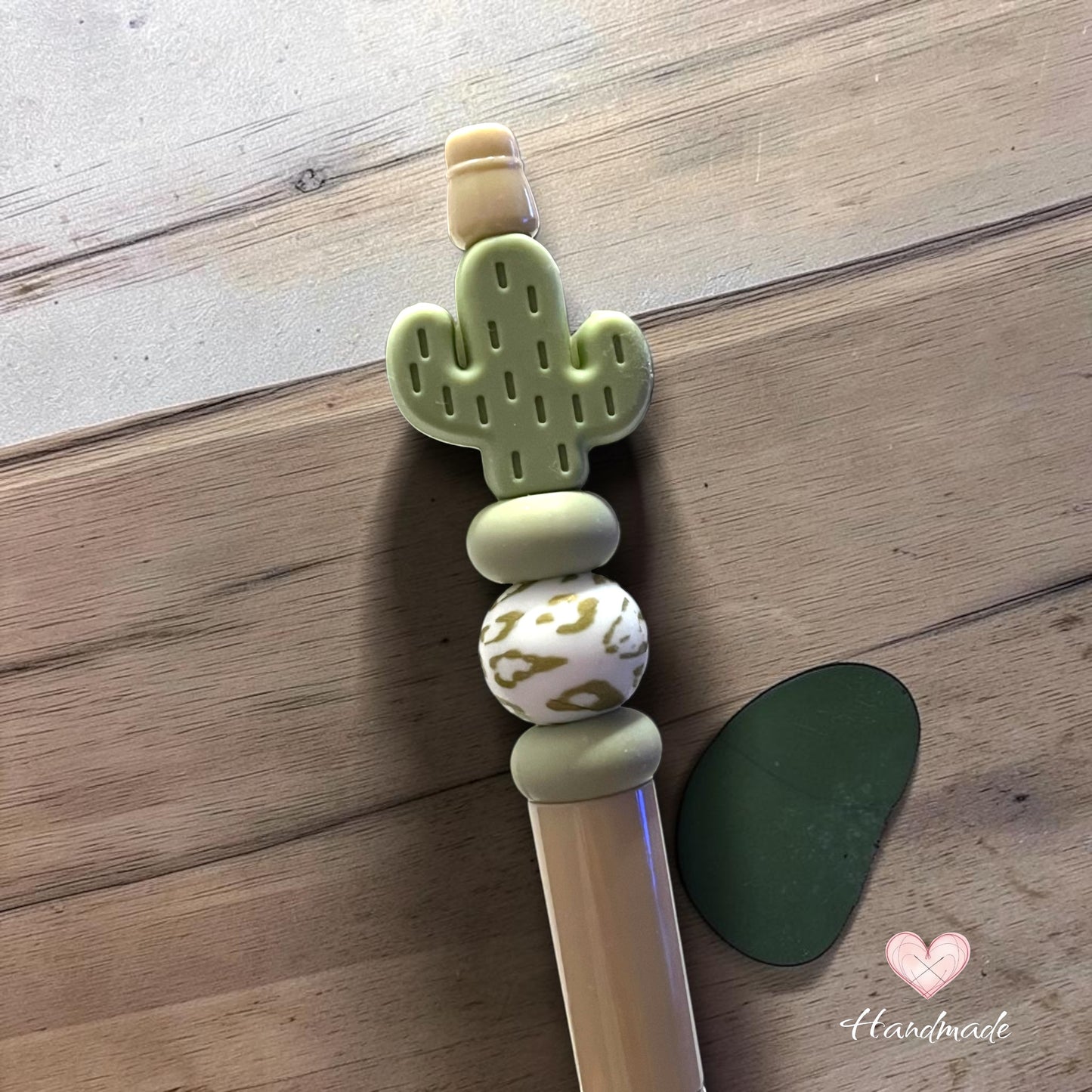 Beaded Pen - Cute Cactus