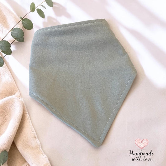 Baby Bib - Handmade - Grey