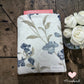 handmade book sleeve blue floral made in Windsor Ontario 