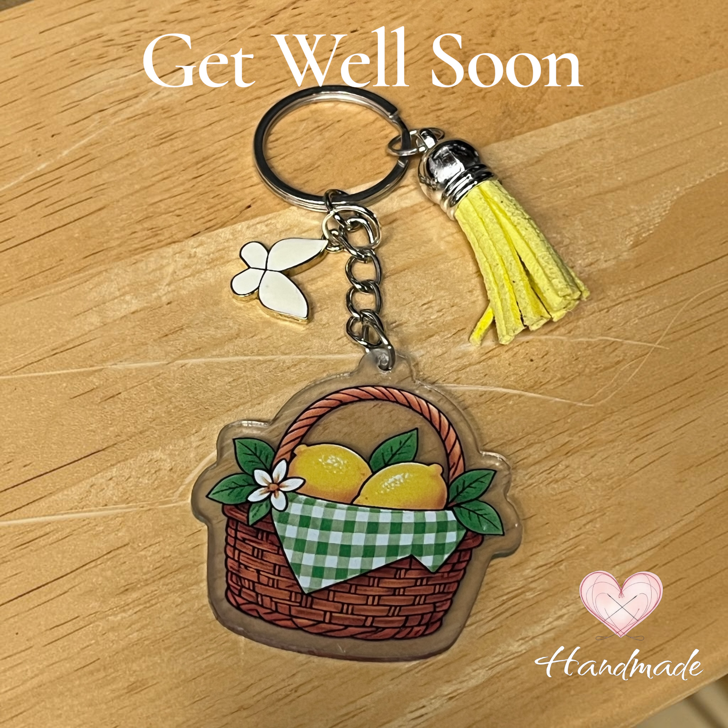 lemon theme keychain gift