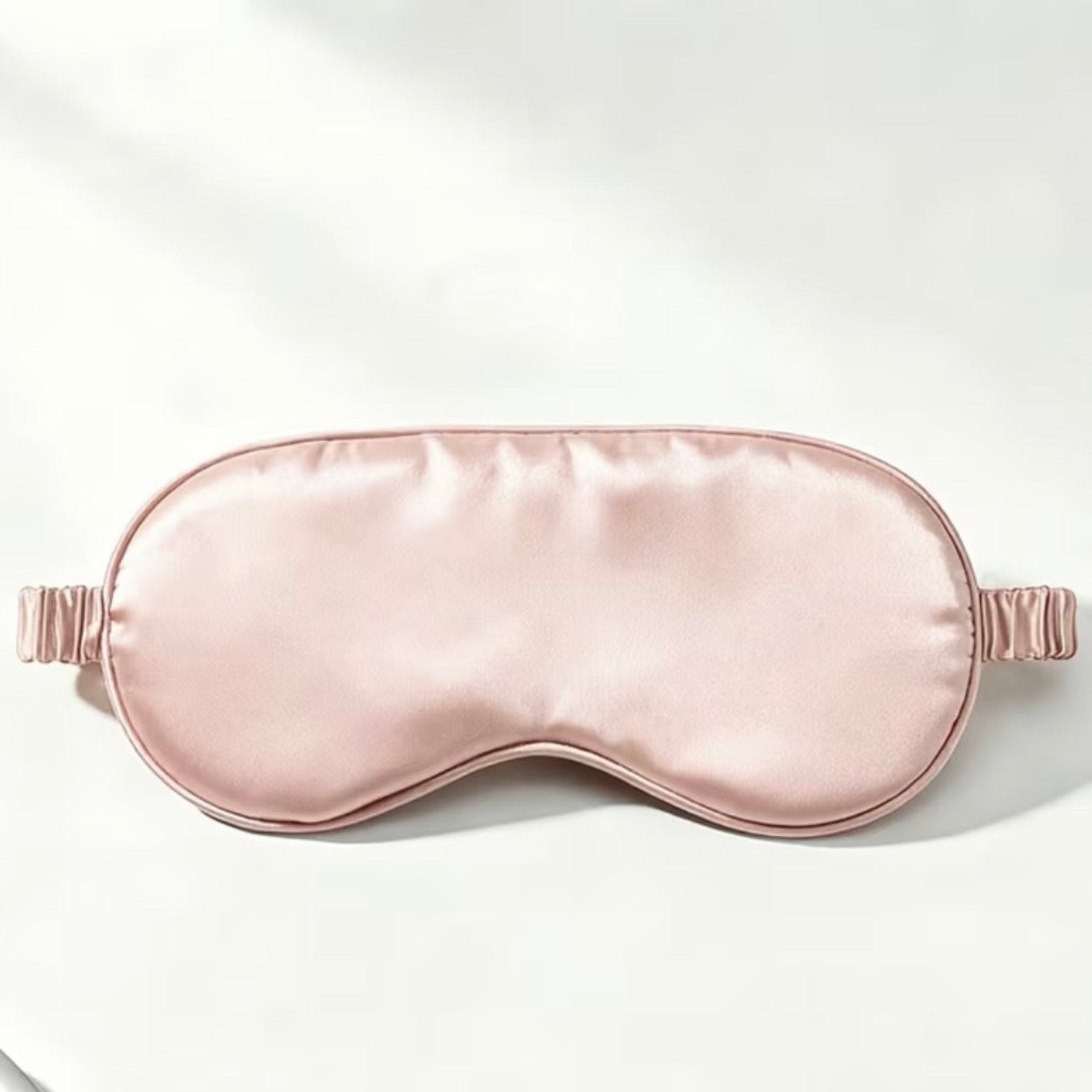 Pink silk eye mask