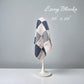 Lovey Blankie - Handmade - Classic Navy Blue Stripes