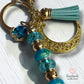 Keychain - Tiffany’s Moonlight- Glass Beads