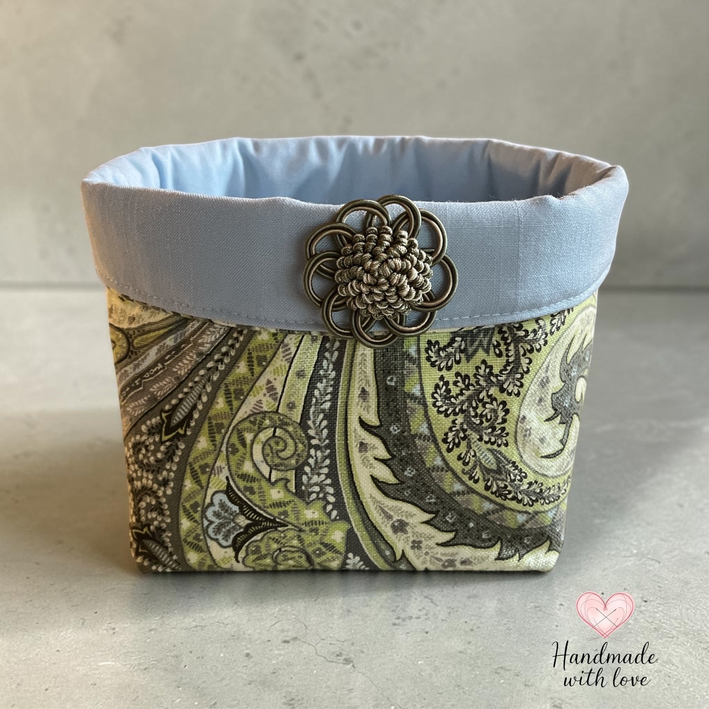 handmade fabric basket