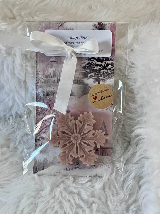Soap - Christmas Cherry Almond - Snowflake 2