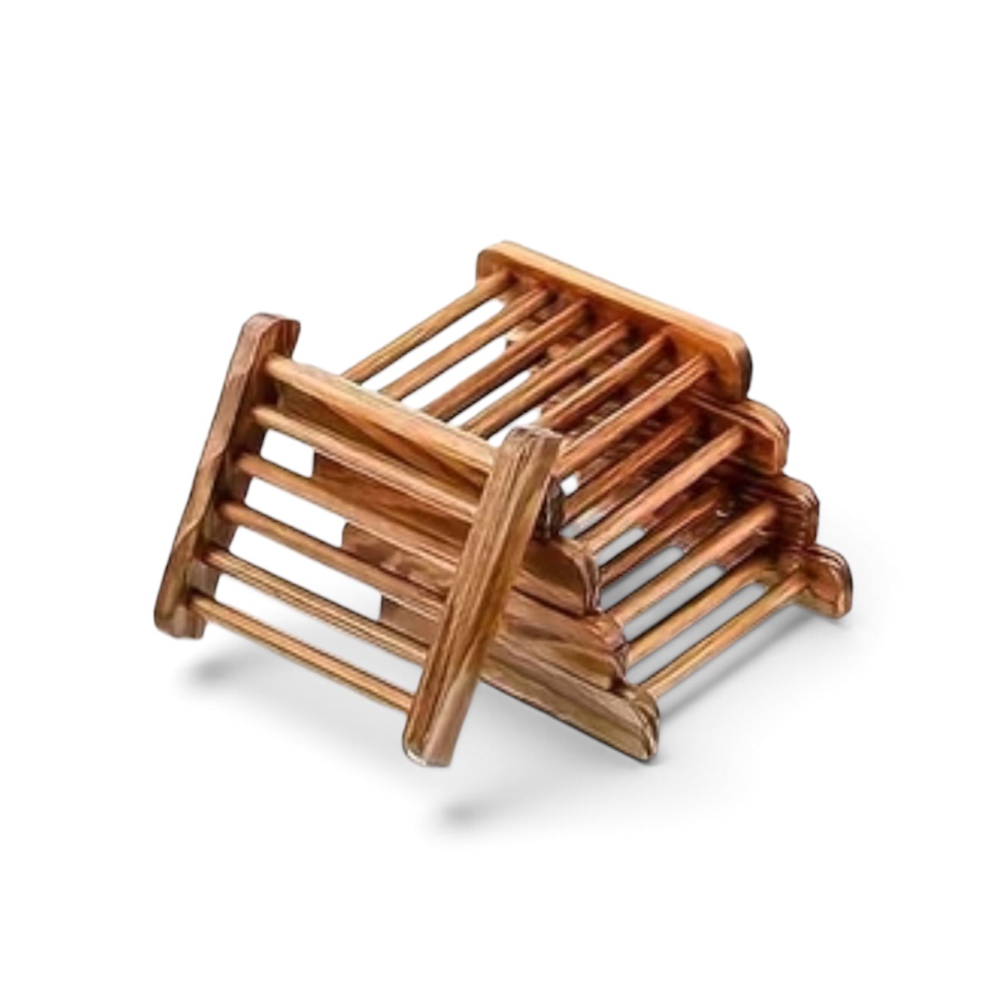 Wood Soap Tray - Dark Wood