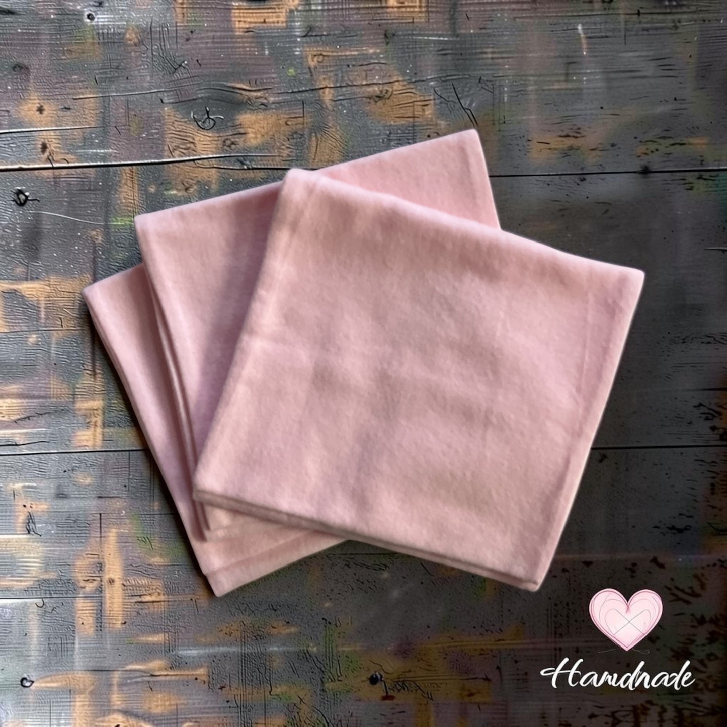 Burp Cloths (3 pk) - Handmade - Pink