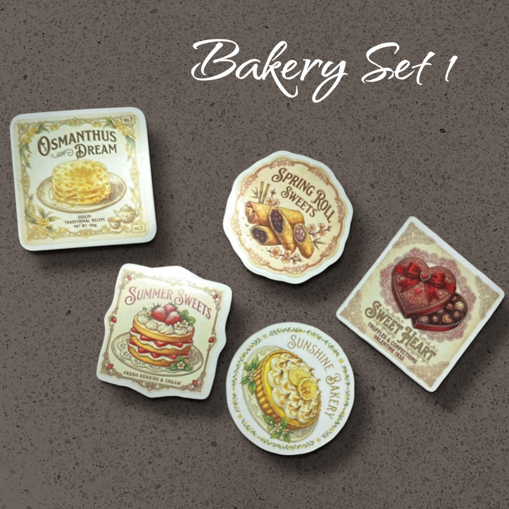 Sticker pack (5pc) - Bakery Set -1