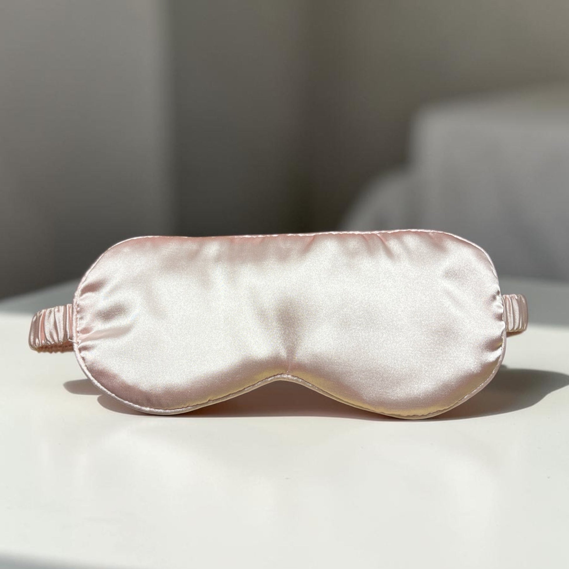 Pink satin eye mask