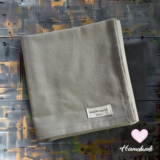 Receiving Blanket - Handmade - Grey